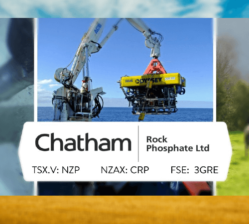 CRP Invited To Apply For Fast Tracking Process For The Chatham Rise Phosphate Project 