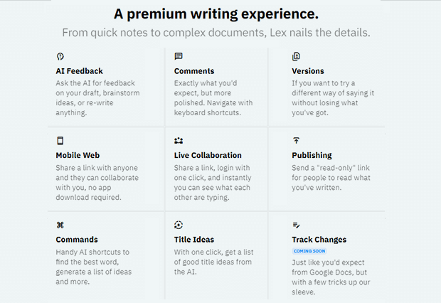 Lex - A premium writing experience