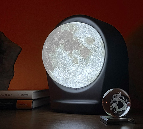 Meet MOONDIAL Lunar Phase Lamp: A Glimpse Of The Moon In Your Home