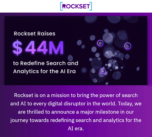 Read more about the article Rockset Secures $44M To Enhance Real-Time Search And Analytics For Tech Enterprises