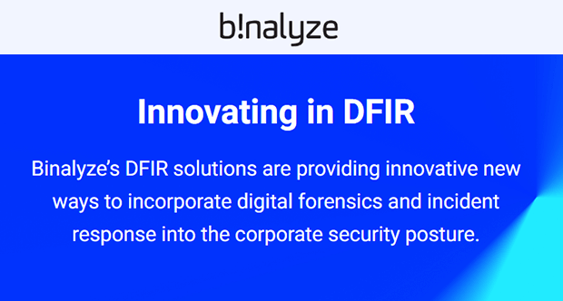 Binalyze - Innovating in DFIR
