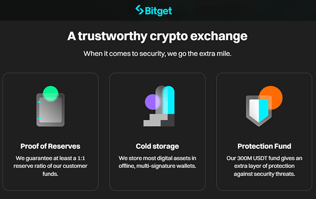 Bitget's Trustworthy crypto exchange