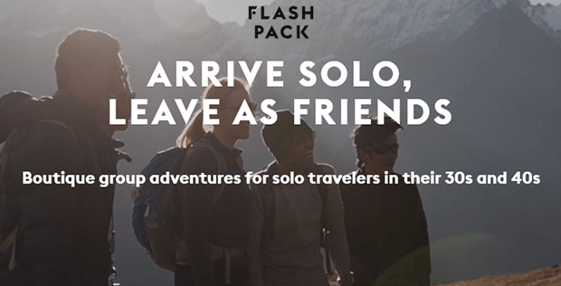 Flash Pack - Solo Traveling