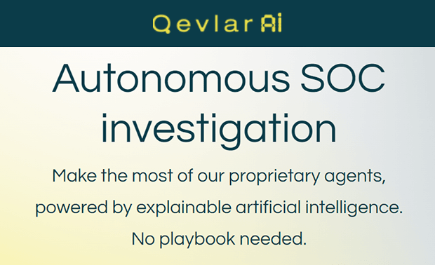Qevlar AI - Autonomous SOC Investigation
