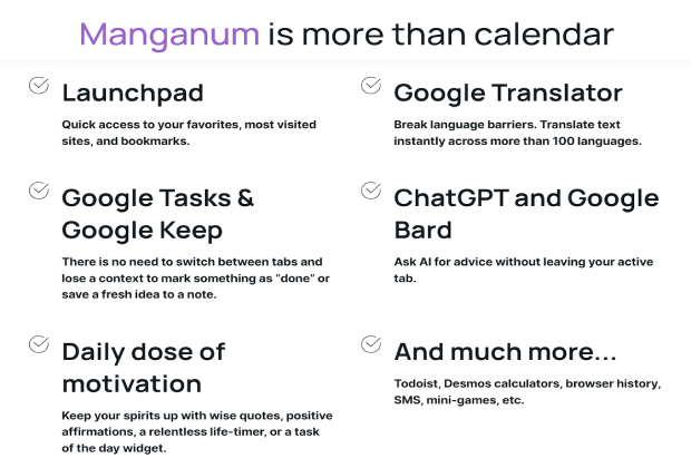 Manganum - More than calendar