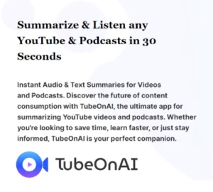 Read more about the article TubeOnAI: The Future Of Quick And Insightful Video And Podcast Summaries