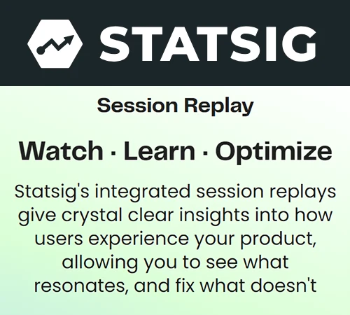 Read more about the article Statsig Session Replay Provides Clear Product Experience Analysis